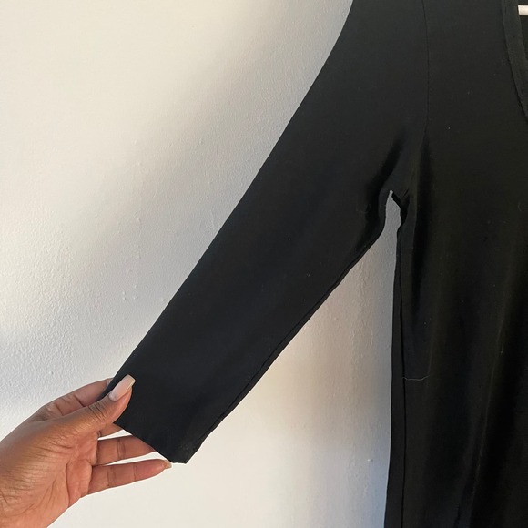 Hatch Womens Size 1 (Small) Maternity The 3/4 Body Dress Black - Picture 4 of 8